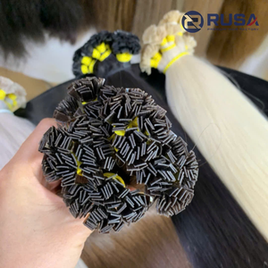 Extensions de cheveux Rusa Hair en gros, pointe plate normale, cheveux vierges vietnamiens, texture lisse/ondulée/bouclée, qualité supérieure personnalisée - Product Image 3
