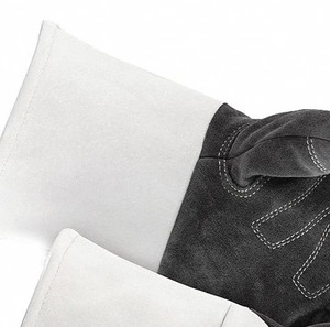 Gants de soudage en cuir naturel entièrement résistants à la chaleur extrême, pour soudage MIG TIG Argon, gants de soudeur ignifuges - Product Image 2