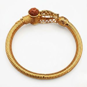 กำไลข้อมือทองคำแท้ 14KT ประดับเพชร ทริชูล ดัมรู รูดราคชา 3.18 กะรัต - Product Image 3