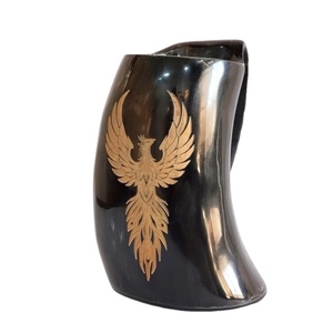 Tazas de Cuerno Natural Estilo Vikingo con Logotipo Personalizado, Ecológicas, Venta Caliente, Tazas y Vasos de Cerveza de Cuerno Premium, Suministros para Eventos, Precio al por Mayor - Product Image 1