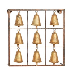 Carillons éoliens en métal doré les plus vendus, à suspendre au mur, pour la décoration intérieure et extérieure du jardin - Product Image 6