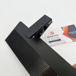 Soporte Profesional para Extensiones de Cabello y Pelucas de Acero Inoxidable Negro Mate, con Logotipo Personalizado, Alta Calidad, Fuerte Sujeción y Silicona - Product Image 6