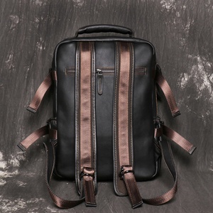 Full Grain Leather Backpack Rucksack Hiking Travel College for <b>Men</b> and Women Laptop <b>Bag</b> LBK-0081 - Product Image 3