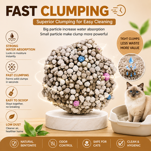 Litière pour chat en bentonite, agglomération rapide, contrôle des odeurs, litière pour chat, fournisseur en gros - Product Image 3