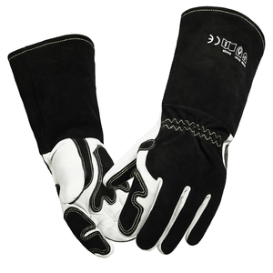 Guantes de Soldadura de Alta Temperatura, Cómodos y Transpirables, de Cuero de Alta Calidad, Guantes de Seguridad para Soldadores - Product Image 1
