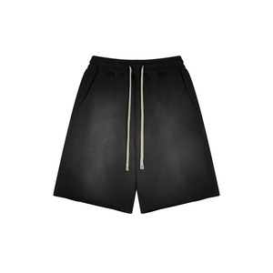 Shorts décontractés en tricot pour femme, taille élastiquée avec cordon de serrage, poches, taille mi-haute, coupe classique, couleur unie, design respirant, 100 % coton, haute qualité - Product Image 2