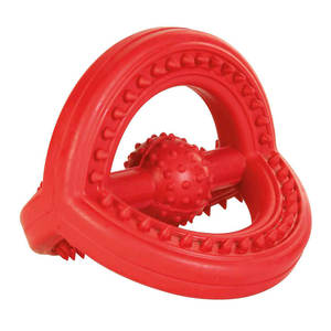 Juguete de Goma Natural para Mascotas, 14 cm, Colores Surtidos, Juguete para Masticar - Product Image 1