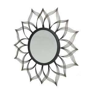 Excellent Workmanship Round Metal Wall <b>Mirror</b> With Sunburst Design Factory Sale Glam Decorative Accent For Home Interior - Product Image 6