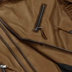 แจ็คเก็ตหนังแคนวาสคุณภาพสูง สไตล์ตะวันตกสำหรับฤดูหนาว ออกแบบสีได้ตามต้องการ ระบายอากาศได้ดี ทันสมัย บริการ OEM ขายส่ง - Product Image 5