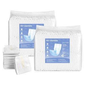 Pannolini Monouso Super Assorbenti per Cani Maschi, Fascia Addominale a 360 Gradi Anti-Perdita con Indicatore di Umidità, Fascia Protettiva per Cani - Product Image 1