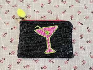 Porte-monnaie Preppy, Portefeuille d'été, Petite pochette zippée, Sac perlé, Sac bandoulière - Product Image 1