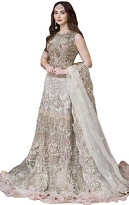 Designer Anarkali Robe Indien Pakistanais Salwar Kameez Mariage Partie Usure Robe - Product Image 4