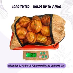 Bolsa de Yute Reutilizable con Cordón, 25*20 cm, Ligera, Capacidad de 1 KG, Transpirable, para Frutas y Verduras, LMC - Product Image 6