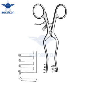 Retractor Autoretráctil Weitlaner de 14 cm (5½ Pulgadas), Dientes 3x4, Acero Inoxidable, Reutilizable, Instrumento Quirúrgico - Product Image 2