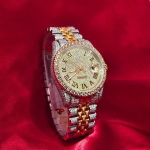 Reloj Mecánico Automático de Moissanita para Hombre, Esfera de Lujo, Correa de Acero Inoxidable, Visualización de Fecha, Caja Redonda de Alta Calidad, 41 mm - Product Image 1