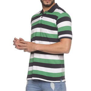 Chemises polo en coton doux pour hommes, col montant, tie-dye, pour le golf - Product Image 3