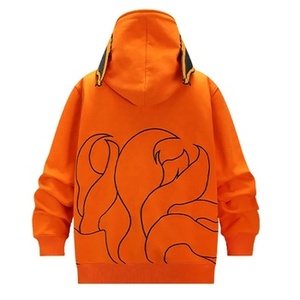 Hoodie personnalisé avec logo imprimé, zippé, en polaire, coupe oversize décontractée, épaules tombantes, poids lourd, fabricant de hoodies - Product Image 2