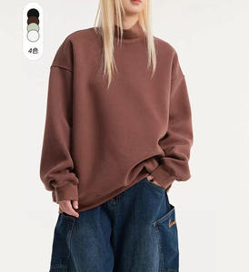 Fabricante de Sudaderas Personalizadas de Cuello Alto en Mezcla de Algodón Vintage, Venta al Por Mayor para Hombre, Mujer y Unisex, Producción en Masa - Product Image 4