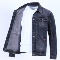 Nouvelle Veste en Jean Bleue pour Homme, Coupe Oversize, avec Boutons et Poches, Style Cowboy, pour Automne et Hiver, Taille L, Vêtement d'extérieur de Marque