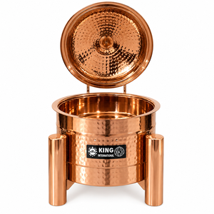 Plat de service professionnel en acier inoxydable de qualité supérieure, design royal, durable et écoresponsable, avec finition miroir et couvercle à charnière, pour buffet et maintien au chaud des aliments - Product Image 1