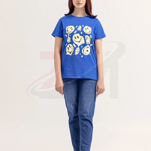 Camiseta de Algodón para Mujer, Tejido Elástico, Transpirable, Sensación Suave, Informal, Verano, Elegante, Uso Diario, Moda - Product Image 5
