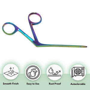 Pinzas para Oídos de Acero Inoxidable, Herramienta Médica ORL para la Eliminación de Cera de Oídos y Procedimientos Auditivos de Precisión - Product Image 3