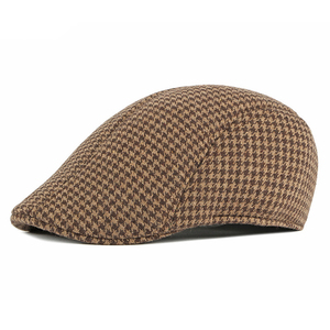 Wholesale Custom Printed Newsboy <b>Cap</b> Blank <b>Vintage</b> Baker Boy Hat Manufacturer OEM Custom High Quality Newsboy <b>Cap</b> Wool Blend - Product Image 4