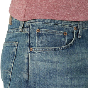 2026 OEM Custom Summer <b>Men</b> Denim Shorts with <b>Ripped</b> Design Blue Wash Fashion Streetwear High Quality Casual Fit <b>Jeans</b> Wholesale - Product Image 4