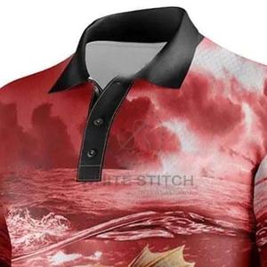 Chemises de pêche UPF50 anti-UV, chemise de pêche de qualité supérieure, impression par sublimation de squelette de poisson, séchage rapide, respirante - Product Image 4
