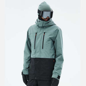 Chaqueta de Esquí Impermeable para Hombre, Chaqueta de Snowboard Cálida y Cortavientos para Invierno, Chaqueta de Esquí de Montaña con Capucha Térmica para Deportes al Aire Libre y Entrenamiento - Product Image 1