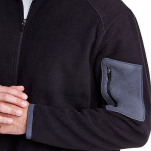 Veste polaire personnalisée pour homme, vêtements thermiques pour le camping et la chasse, polaire épaisse et chaude, col montant, poche zippée, OEM - Product Image 6