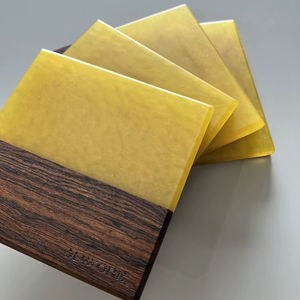 Ensemble de sous-verres en résine époxy et bois sur le thème du jardin – Sous-verres élégants pour tasses et boissons – Excellent rapport qualité-prix pour usage artisanal - Product Image 2