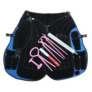 Kit de fermeur professionnel avec cuir robuste, cuirasses complètes, pince à crins courbée 14 pouces, lime à crins, couteau, polissoir et testeur de douleur - Product Image 1