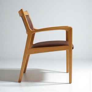 Silla de Comedor de Madera de Teca Premium con Tapicería de Cuero Premium, Muebles Modernos para el Hogar, Restaurante y Hotel, Directo de Fábrica - Product Image 5