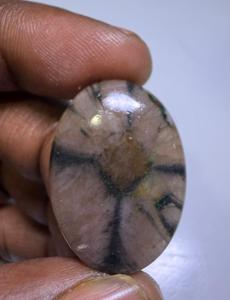 Colgante de Piedra Preciosa Natural de Chiastolita Marrón, Cabujón de Cristal Pulido, Chiastolita Natural para Joyería - Product Image 3