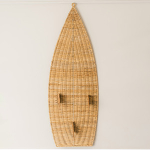 Tabla de surf decorativa de ratán, inspirada en la costa, tejida a mano, juguete interactivo para niños - Product Image 3