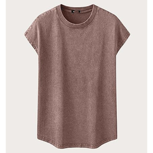 Chaleco de hombre estilo americano transfronterizo, de algodón puro de alto gramaje, con efecto lavado y estilo vintage, de hombros caídos, color liso, tipo camiseta sin mangas - Product Image 4