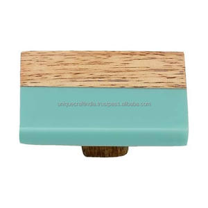 Pomos de armario redondos clásicos Vintage pomo de cajón de resina de madera perla para Comedor Cocina dormitorio baño Hotel sala de estar uso - Product Image 1
