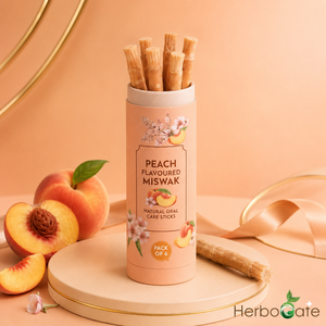 Paquetes de Miswak con Sabor a Durazno, 6 Palitos de Limpieza Dental Naturales para Hombres, Mujeres, Adultos, Hogar, Oficina, Viajes y Cuidado Bucal Diario - Product Image 6