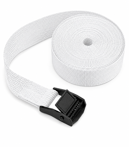 Cam Buckle Polyester Lashing Strap 25mm Black <b>White</b> Wire-<b>Cargo</b> CE Quatest3 Certified Provina Brand 800kg Break Strength Binh - Product Image 1