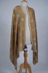 Echarpe de Lana Fina de Cachemira para Mujer VIC, 70x200 cm, Modelo VIC-CFW-CJB-002, Transpirable, para Uso Diario y al Aire Libre, Hecho en India y Pakistán - Product Image 5