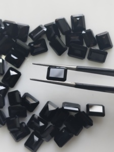 Natural <b>Black</b> Onyx 9x7MM Octagon Cut Best Quality Loose Gemstones for Jewelry Making - Product Image 5