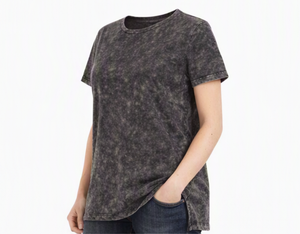 Custom Logo Women <b>Acid</b> <b>Wash</b> <b>T</b>-<b>shirt</b> Soft Cotton <b>Shirt</b> Loose Casual Short Sleeve Tops Blank Breathable Women <b>Shirts</b> - Product Image 4
