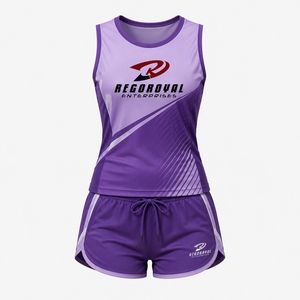 Trendy Women Sleeveless <b>Short</b> Set Summer Two Piece Outfit Breathable Tank <b>Top</b> Elastic Waist Matching <b>Shorts</b> - Product Image 4