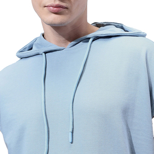 Haut de sport sans manches pour homme en coton et polyester, doux et léger, avec capuche, pour l'entraînement et la gym, personnalisable OEM, marque privée - Product Image 6