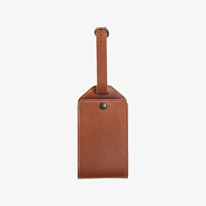 Genuine Leather Luggage <b>Tag</b> Adjustable Strap Suitcase ID Label Travel Baggage Identifier <b>Name</b> <b>Tag</b> Gift - Product Image 2