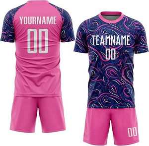 Maillot de football personnalisé, maillots de football en polyester à séchage rapide, vêtements de sport pour hommes, ensemble de maillots de football adapté à une utilisation fréquente - Product Image 2