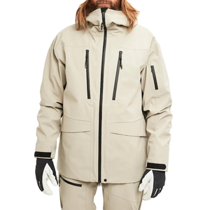 OEM Unisex Winter Ski Snowboard <b>Jacket</b> Red Hard Shell <b>Waterproof</b> Windproof -Tex Taped Seams Heated Zipper Closure Printed - Product Image 3