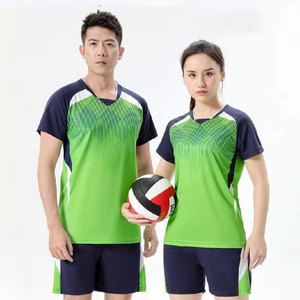 Conjunto de Voleibol para Hombre y Mujer, Uniforme Unisex, Tenis de Mesa, Bádminton, Personalizable con Nombre de Equipo, Camiseta, Pantalones Cortos, Trajes para Parejas, 100% Personalizado - Product Image 1