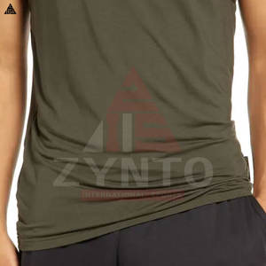 Nuevo diseño de ropa deportiva, camiseta sin mangas de corte regular para gimnasio, para hombre, para verano, al mejor precio, de secado rápido. - Product Image 5